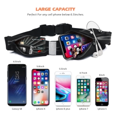 Tyson Waist Pack, Water Resistant Running Belt with Touchscreen for All Phones (4.7-5.5 Inch) and An Opening for Headset, Fanny Pack for Running, Walking and Anyother Outdoor Sports