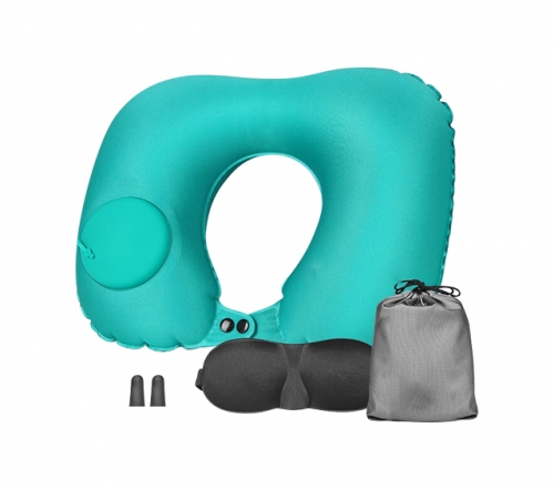 Tyson Wholesale Lightweight air inflatable travel neck pillow U-shaped pillow