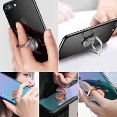 Mobile phone bracket Anti-drop ring bracket paste clip type can be customized different material group logo stand for phone