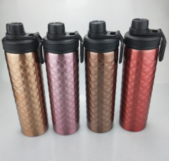 Tyson Flask Wide Mouth Flex Cap Bottle - Stainless Steel Reusable Water Bottle - Vacuum Insulated