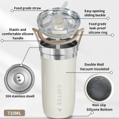 Simple Modern Insulated Tumbler Cup with Flip Lid and Straw Lid | Reusable Stainless Steel Water Bottle Iced Coffee Travel Mug | Classic Collection | 24oz/16oz