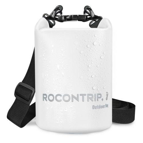 Rocontrip IP68 Waterproof Dry Bag 2L - Roll Top Waterproof Backpack w/Phone Case/Pouch - Boating & Kayak Accessories - Essentials for Camping Swimming Beach Fishing Rafting Travel